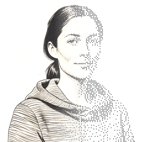 Illustrated persona of Unnamed Economy reporter — name pending: a black-and-white line engraving. No such person exists.
