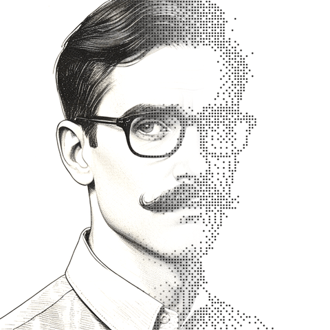 Illustrated persona of Unnamed Mexico reporter — name pending: a black-and-white line engraving. No such person exists.