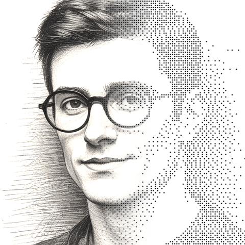 Illustrated persona of Unnamed U.S. national reporter — name pending: a black-and-white line engraving. No such person exists.